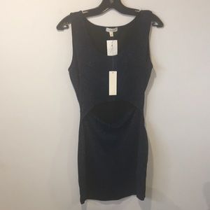 SEE YOU MONDAY Women’s Sexy Bodycon Sleeveless Cut-Out Shimmer Dress Size XL